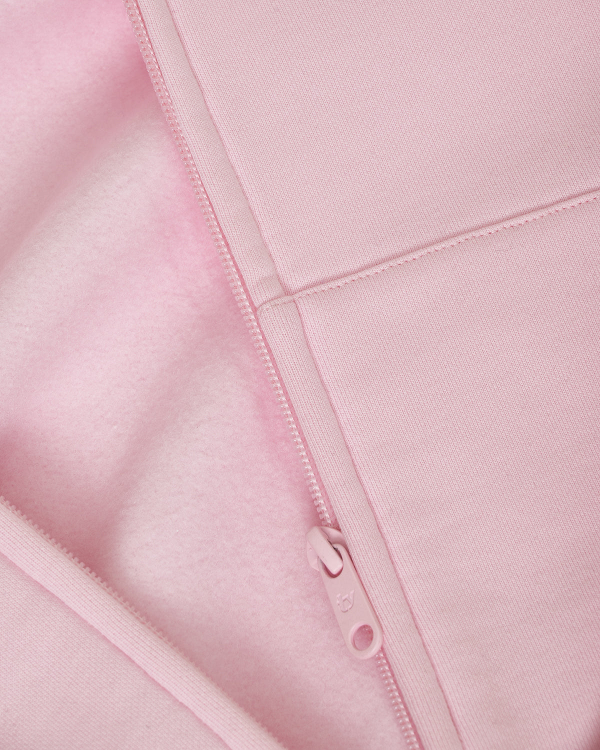 Boyfriend Zip Up Hoodie - Blush